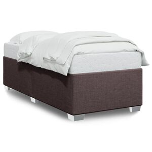 vidaXL S&auml;ngram utan madrass m&ouml;rkbrun 80x200 cm tyg