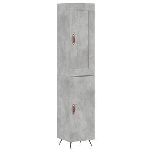 vidaXL H&ouml;gsk&aring;p betonggr&aring; 34,5x34x180 cm konstruerat tr&auml;