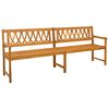 vidaXL Utomhusb&auml;nk Naturlig 220 x 55,5 x 90 cm Massivt Akaciatr&auml;