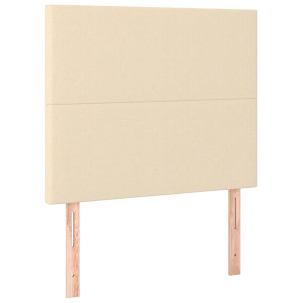 vidaXL S&auml;nggavel creme 90x5x118/128 cm tyg