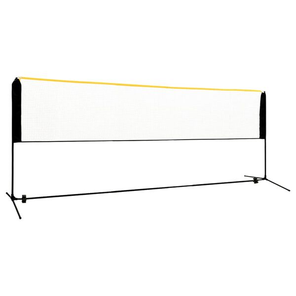 vidaXL Justerbart badmintonn&auml;t 400x103x94-158 cm metall