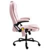 vidaXL Massagekontorsstol rosa sammet