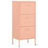 vidaXL F&ouml;rvaringssk&aring;p rosa 42,5x35x101,5 cm st&aring;l