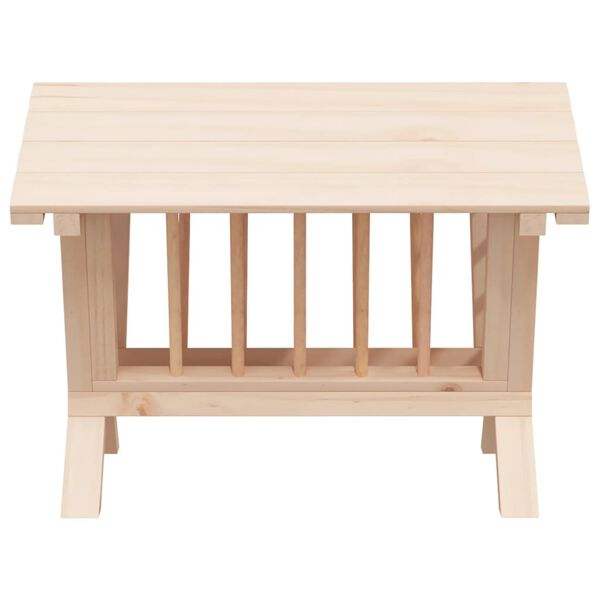 vidaXL Kaninmatare 44x33x33 cm massivt grantr&auml;