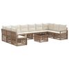 vidaXL Tr&auml;dg&aring;rdsoffset 11 pcs Beige konstrotting