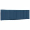 vidaXL Bed Frame without Mattress "Hanko" Blue 160x200cm Fabric
