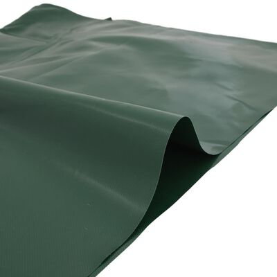 vidaXL Presenning grön 1,5x10 m 650 g/m²
