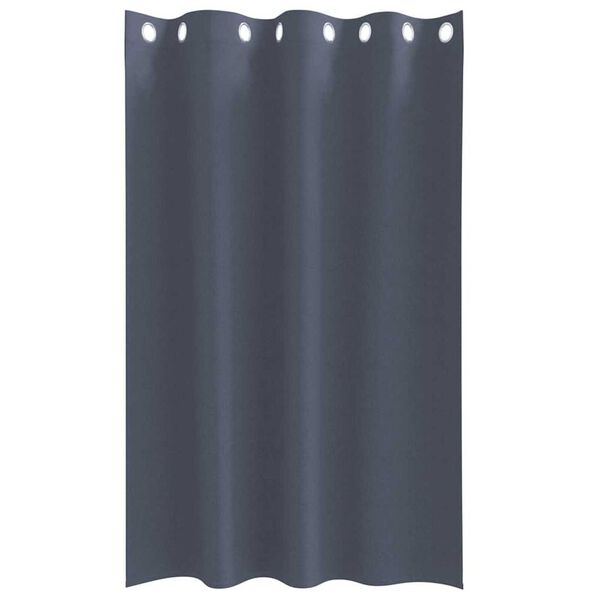vidaXL M&ouml;rkl&auml;ggningsgardiner med Ringar 2 pcs Antracit 175 x 140 cm