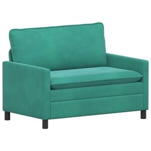 vidaXL Soffa Turkos 126 x 81 x 87,5 cm Sammet