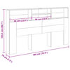 vidaXL S&auml;nggavel m f&ouml;rvaring &aring;ldrat tr&auml; 180x19x103,5cm konstruerat tr&auml;