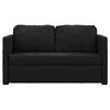 vidaXL Golvb&auml;ddsoffa 2-i-1 svart 122x204x55 cm sammet