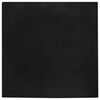 vidaXL Fusk-kaninpälsmatta Olite Svart 120 x 120 cm Polyester