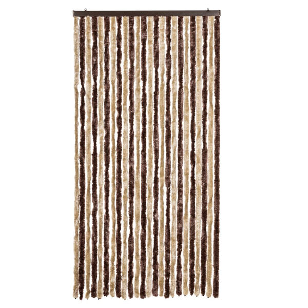 vidaXL Insektsdraperi beige och ljusbrun 100x220 cm chenille