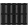 vidaXL Väggmonterad huvudgavel svart 140x3x110 cm massiv furu