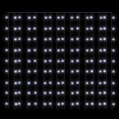 vidaXL Ljusdraperi 3x3 m 300 lysdioder kallvit 8 funktioner