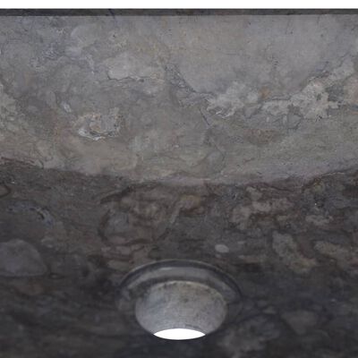 vidaXL Handfat svart 40x40x10 cm marmor