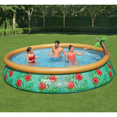 Bestway Pool Fast Set Inflatable Paradise Palms set 457x84 cm