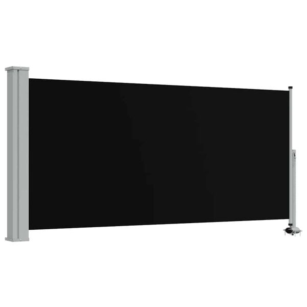 vidaXL Inf&auml;llbar sidomarkis 120 x 300 cm svart