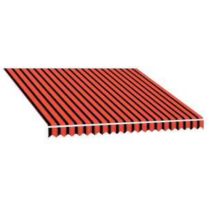 vidaXL Ers&auml;ttningsmarkis tyg Bl&aring; och Orange 300 x 250 cm