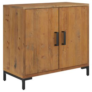 vidaXL Sk&auml;nk brun 75x35x70 cm massiv furu
