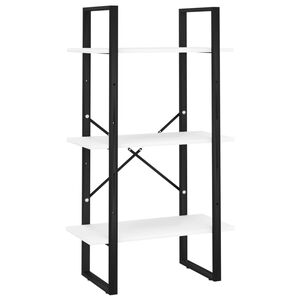 vidaXL F&ouml;rvaringshylla vit 60x30x105 cm konstruerat tr&auml;