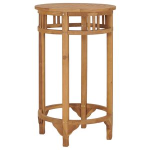 vidaXL Barbord &Oslash; 60 cm massiv teak
