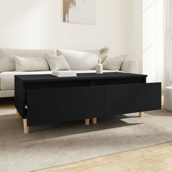 vidaXL Sidobord 2 st svart 50x46x35 cm konstruerat tr&auml;