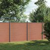 vidaXL Staketpanel brun 353x186 cm WPC