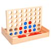 vidaXL Fyra i rad spel 24x15x4 cm massivt tr&auml;