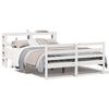 vidaXL S&auml;ngram utan madrass vit 150x200 cm massiv furu