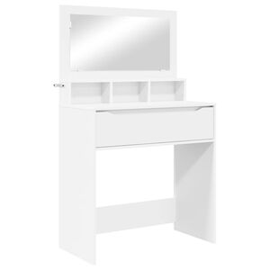 vidaXL S&auml;ngrum Smyckesbord Vit 80 x 39,6 x 135 cm Konstruerat tr&auml;