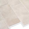 vidaXL Subwaytile 10 pcs Beige marmor 29.4 x 21.4 cm