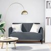 vidaXL Loveseat soffa m&ouml;rkgr&aring; 109 cm sammet