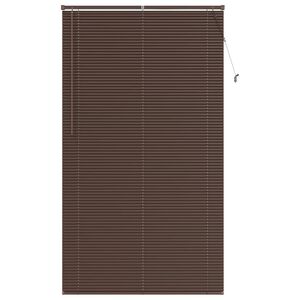 vidaXL Persienn Justerbar M&ouml;rkbrun med M&ouml;nster 213 x 110 cm PVC