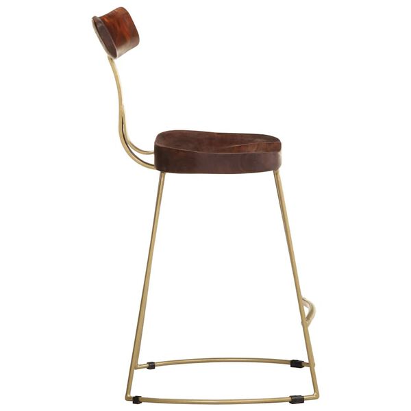 vidaXL Barstolar 2 st 49x43x79 cm mango i massivt tr&auml;