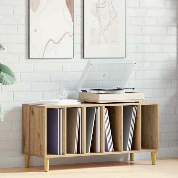 vidaXL Stereob&auml;nk artisan ek 100x38x48 cm konstruerat tr&auml;