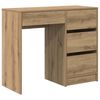 vidaXL Skrivbord Artisan Ek Konstruerat tr&auml; 90 x 37.5 x 75 cm