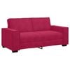 vidaXL 2-sitssoffa vinr&ouml;d 180x78x84 cm sammet