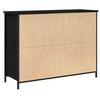 vidaXL Sideboard Svart Ek 100 x 35 x 75 cm