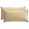 vidaXL Kudd&ouml;verdrag 2 st HOUTEN Beige 40 x 80 cm Polyester