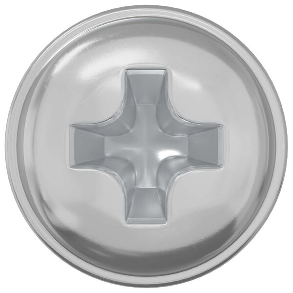 vidaXL L&aring;sskruvar Enf&auml;rgad 2 pcs Silver M4 x 5 mm J&auml;rn