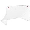 vidaXL Fotbollsm&aring;l vitt 122x81x81 cm st&aring;l