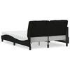 vidaXL Bed with Mattress Black 140x190 cm Fabric