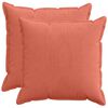 vidaXL Kudd&ouml;verdrag 2 st HOUTEN R&ouml;d orange 60 x 60 cm manchester