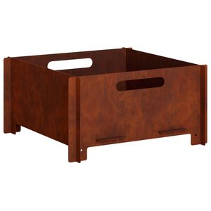 vidaXL Eldstad Rostig 40 x 40 x 20 cm V&auml;derbest&auml;ndig st&aring;l