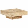 vidaXL Soffbord 80x80x28 cm massivt mangotr&auml;