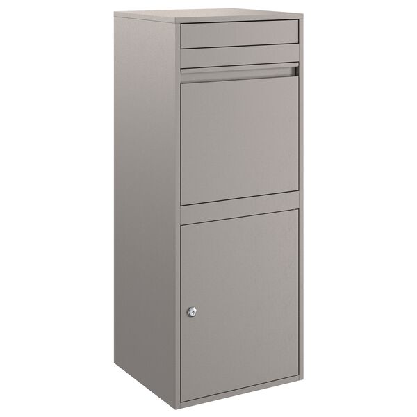 vidaXL Paketbox med d&ouml;rr Rostig 41 x 38 x 103 cm V&auml;derbest&auml;ndig st&aring;l