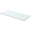 vidaXL Hyllplan glas genomskinlig 70x30 cm