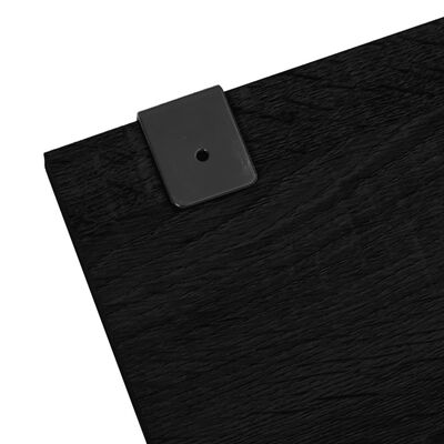 vidaXL Badrumsmöbler 6 delar set svart konstruerat trä