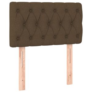 vidaXL S&auml;nggavel m&ouml;rkbrun 80x7x78/88 cm tyg